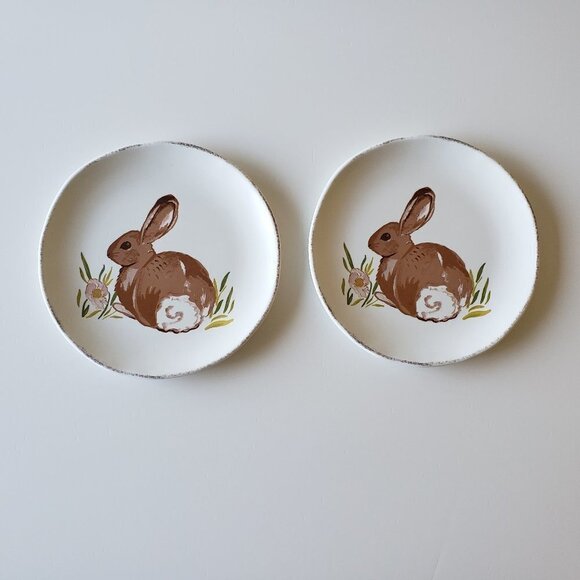Threshold Other - NWT - Rabbit Bunny Melamine 9" Plates (set of 2)